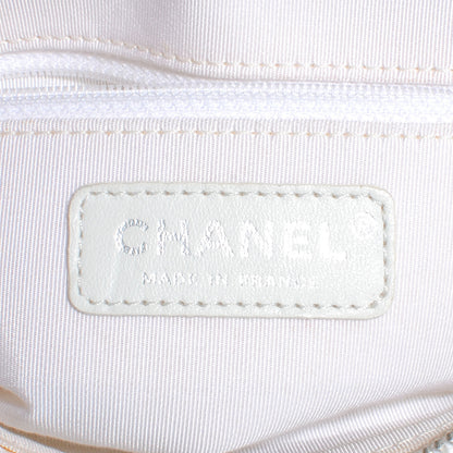 Chanel Caviar Quilted Small Pochette Bag White 7 of 8