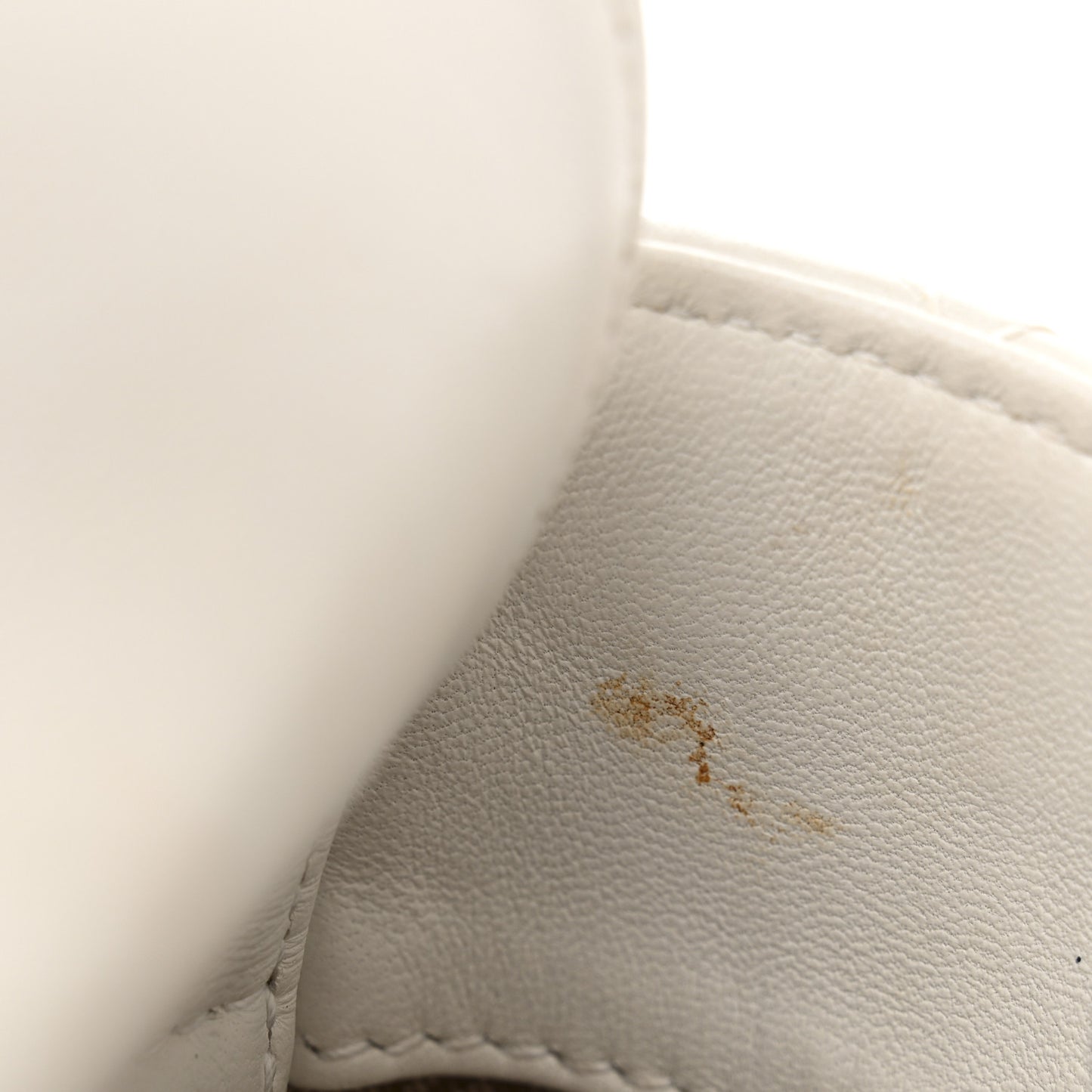 Lambskin Cannage Mini Lady Dior White