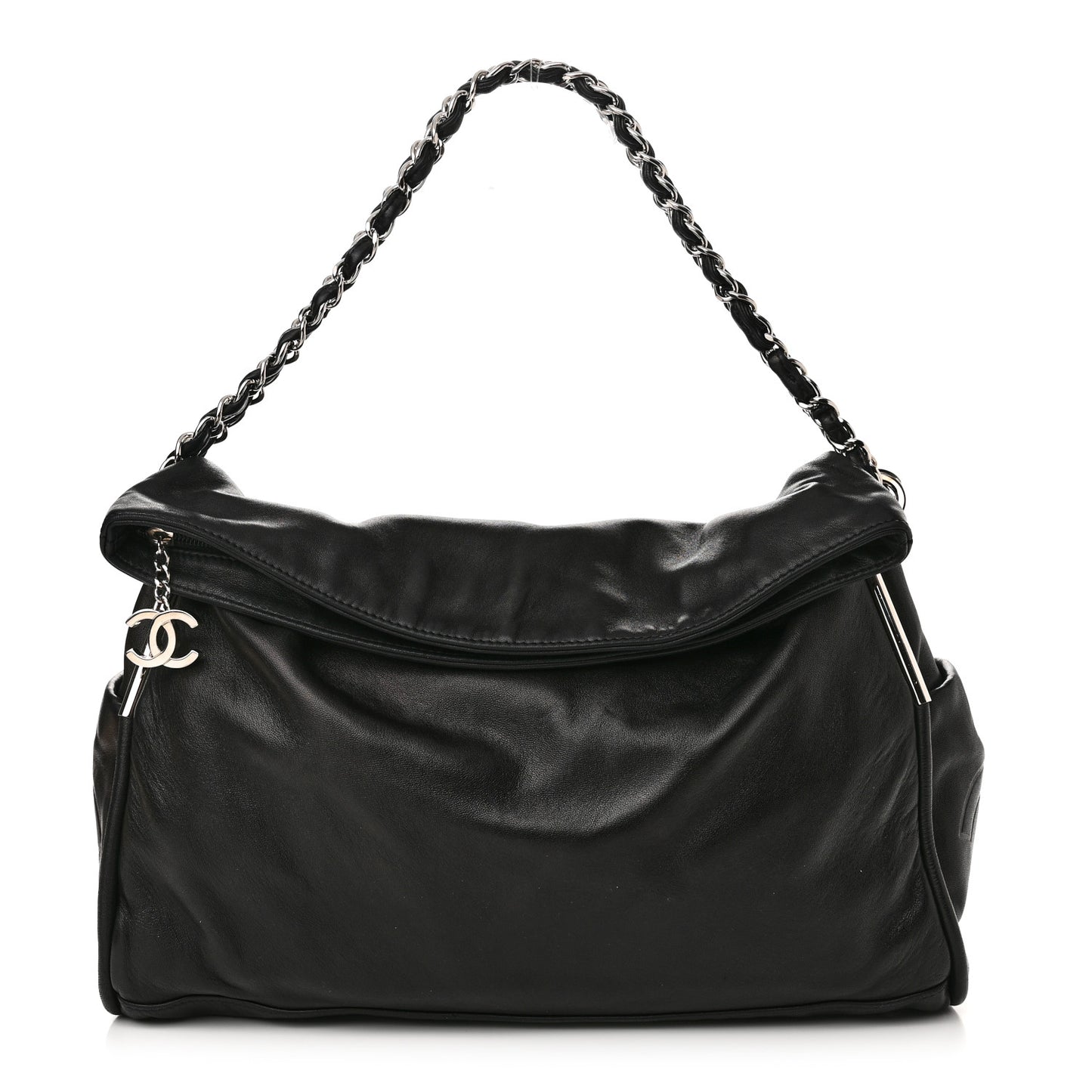 Lambskin Large Ultimate Soft Tote Black