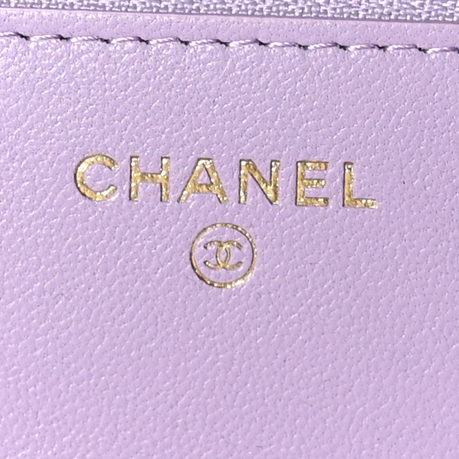Chanel Lambskin Quilted Chanel 19 Wallet On Chain WOC Light Purple 6 of 12