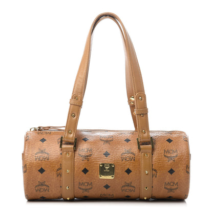 MCM Visetos Essential Barrel Bag Cognac 1 of 12