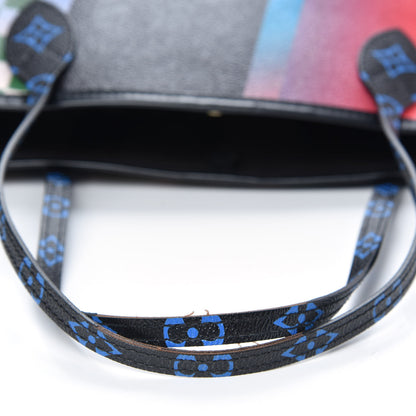 Louis Vuitton Damier Race Neverfull MM Black Rouge 6 of 9