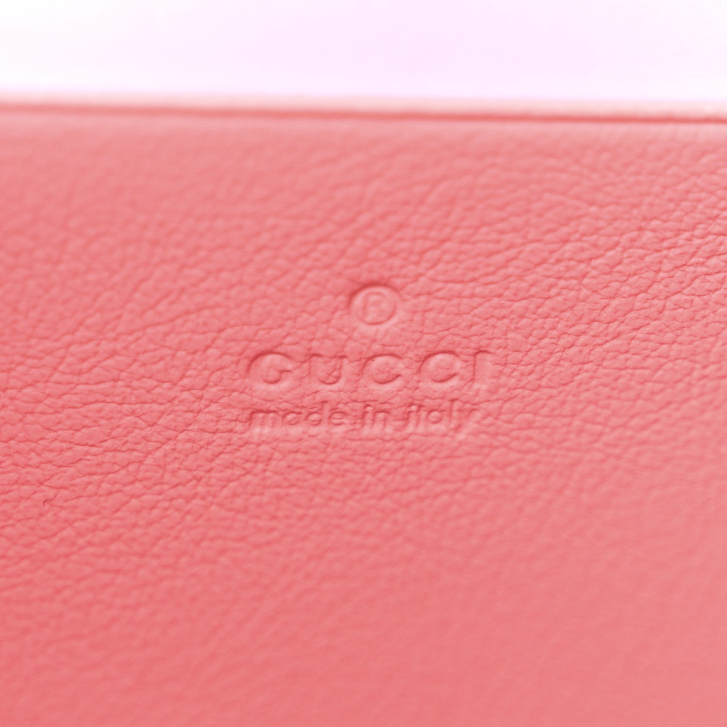 Gucci Azalea Calfskin Enamel Matelasse Diagonal Torchon GG Marmont Chain Wallet New Cherry Red Wild Rose 6 of 10