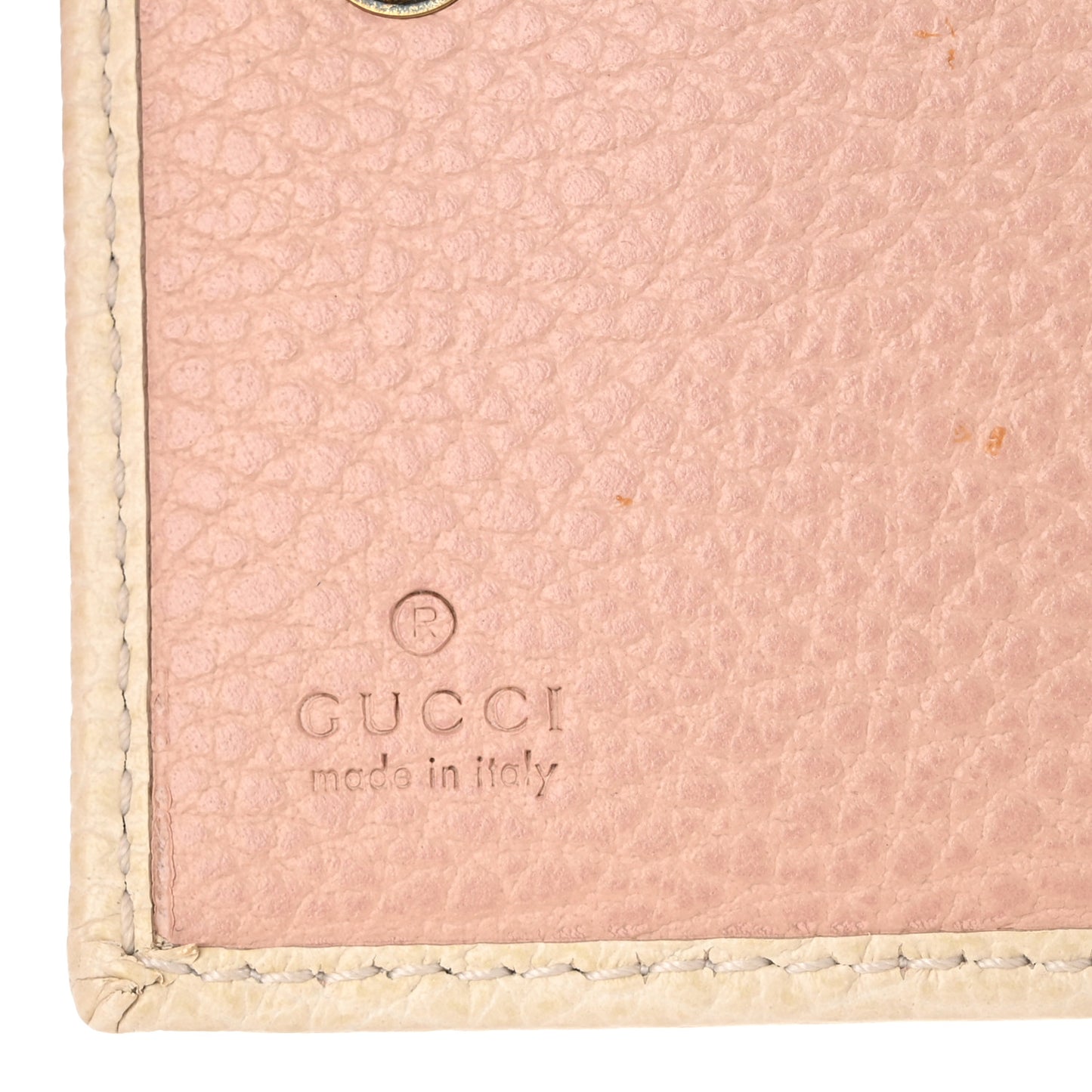 Calfskin GG Marmont Bow Wallet White