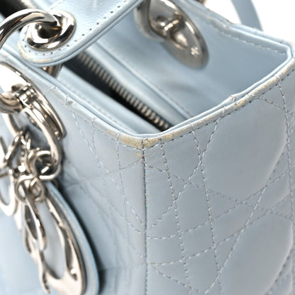 Christian Dior Lambskin Cannage Medium Lady Dior Light Blue 12 of 12