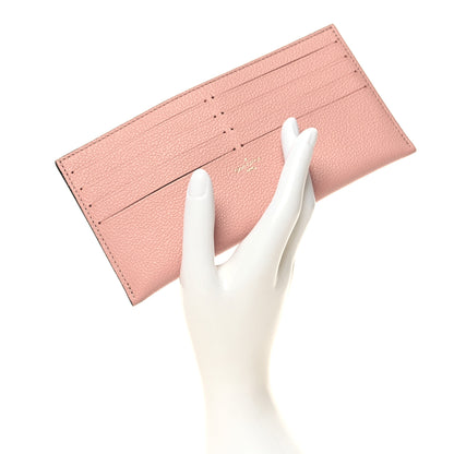 Louis Vuitton Calfskin Felicie Card Holder Insert Rose Ballerine 2 of 9