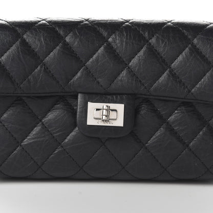 Chanel Aged Calfskin Quilted 2.55 Reissue Flap Belt Bag Clutch Black 9 of 9