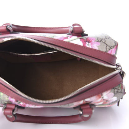 Gucci GG Supreme Monogram Blooms Small Boston Beige Multicolor Dry Rose 5 of 10