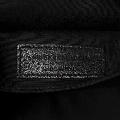 Saint Laurent Calfskin Matelasse Monogram Monochrome Lou Camera Bag Black 7 of 10