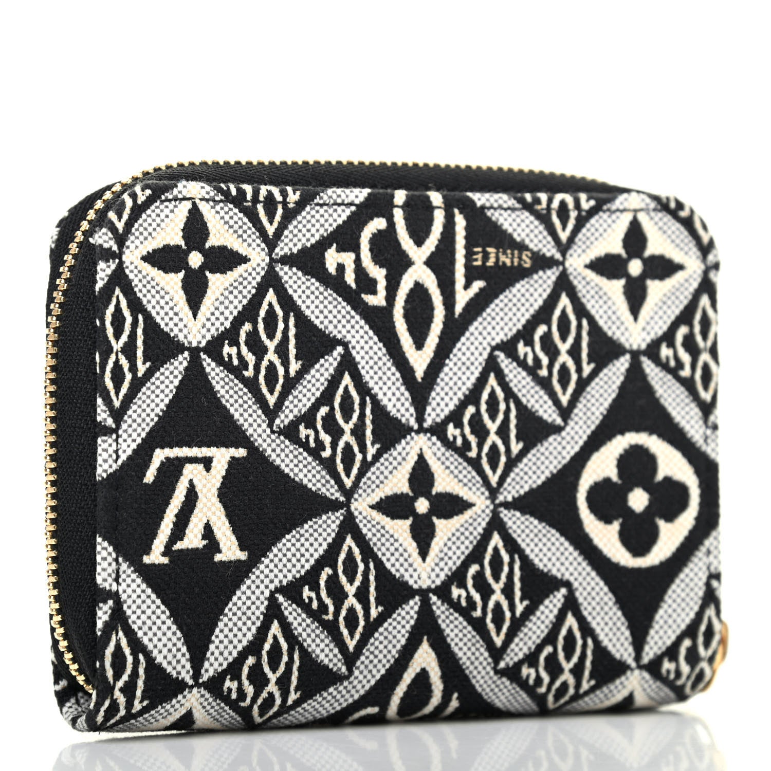Louis Vuitton Jacquard Since 1854 Zippy Coin Purse Grey 2 of 4