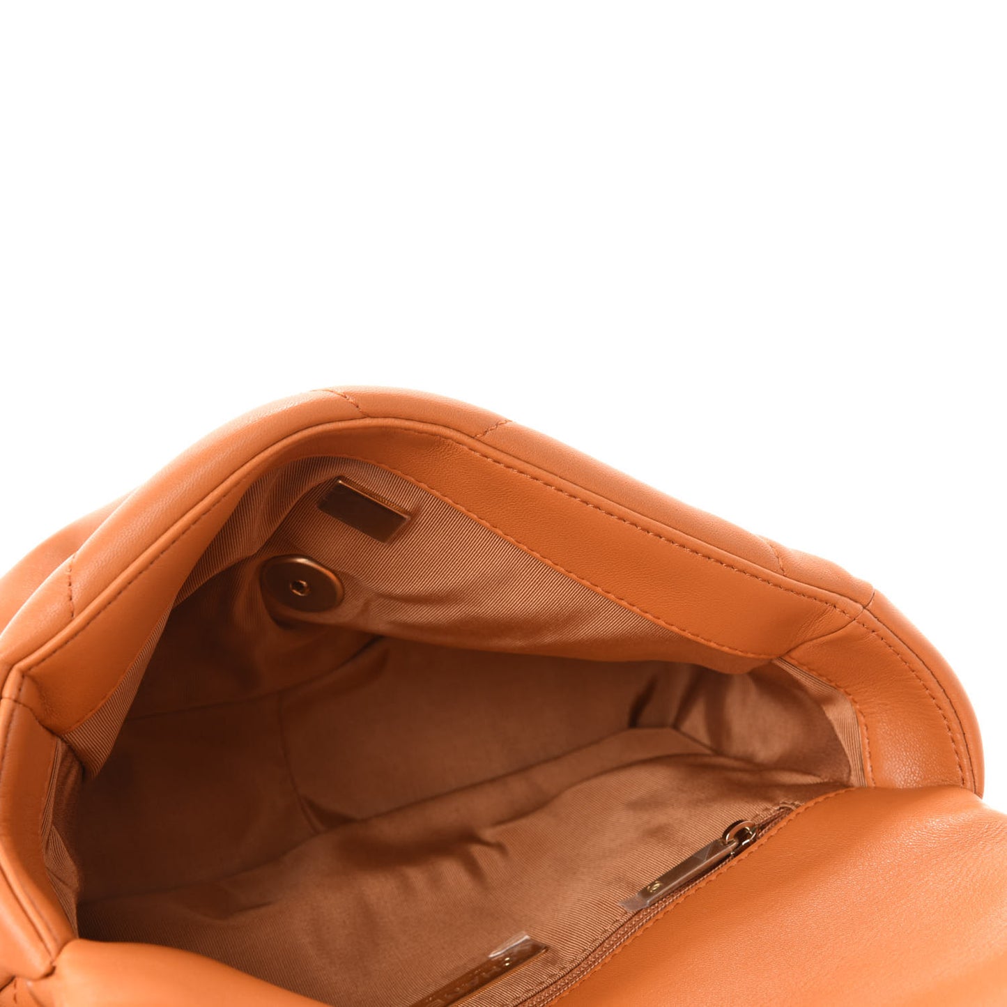 Lambskin Quilted Medium Chanel 19 Flap Light Brown