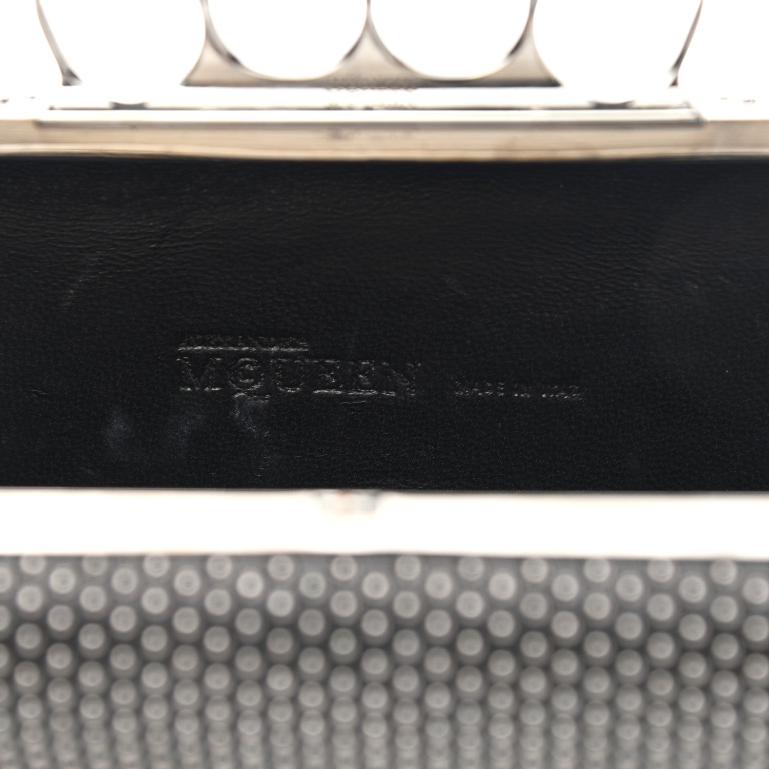 Alexander McQueen Nappa Studded Knucklebox Clutch Black 7 of 10
