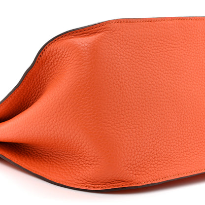 Hermes Taurillon Clemence Jypsiere 31 Orange 10 of 13