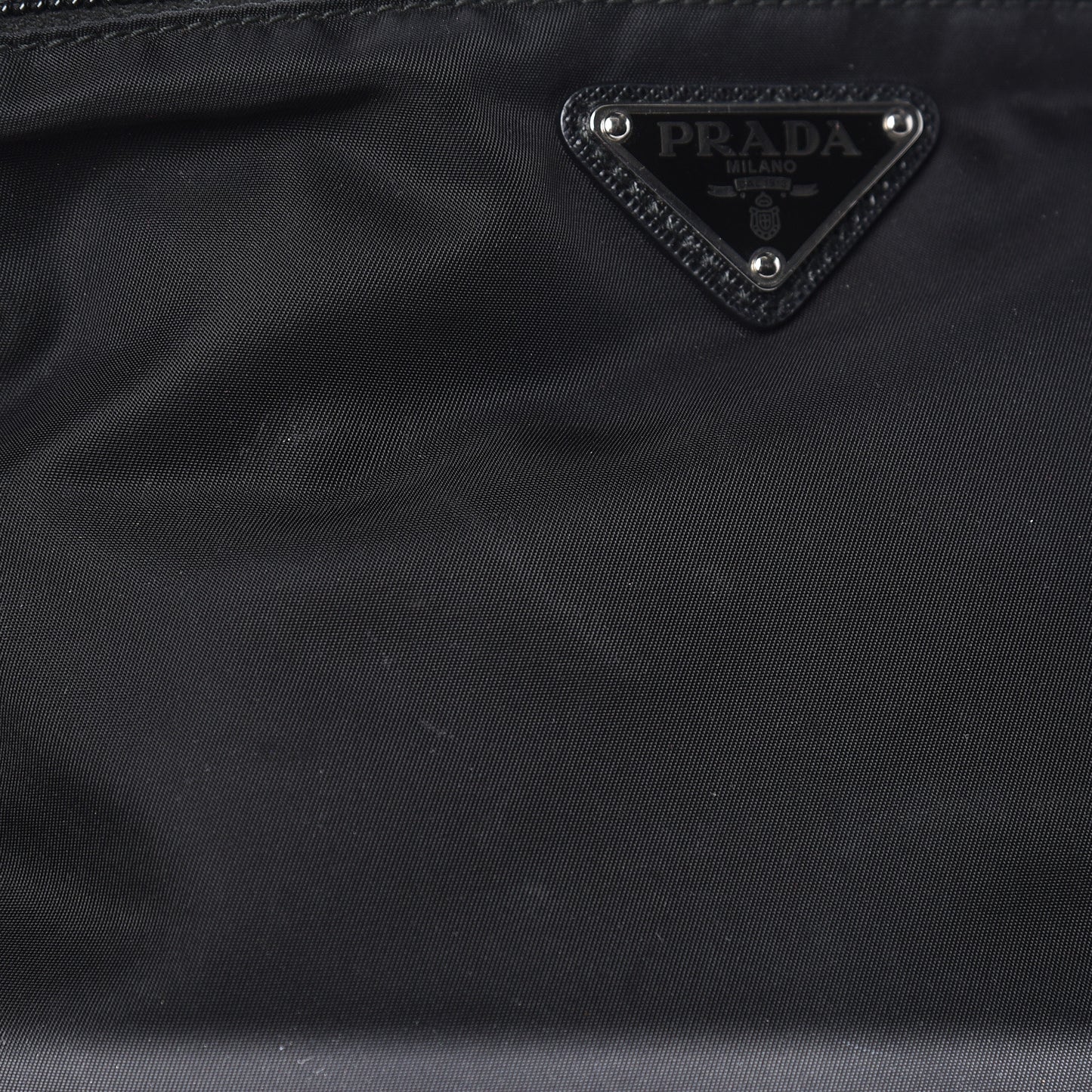 Nylon Vela Flat Messenger Bag Black
