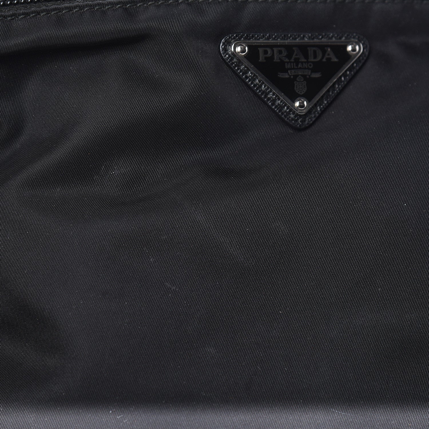 Prada Nylon Vela Flat Messenger Bag Black 9 of 9