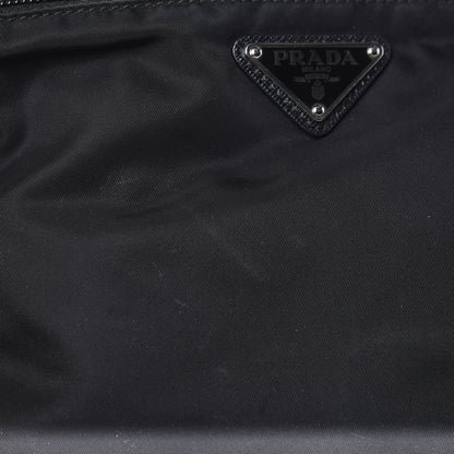 Prada Nylon Vela Flat Messenger Bag Black 9 of 9
