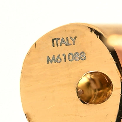 Louis Vuitton Brass Essential V Hoop Earrings Gold 4 of 4