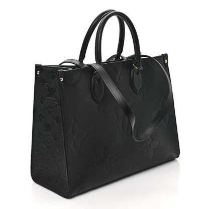 Louis Vuitton Empreinte Monogram Giant Onthego MM Black 3 of 11