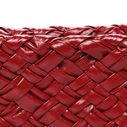 Bottega Veneta Calfskin Intrecciato Kalimero Cha-Cha Clutch Red 7 of 9