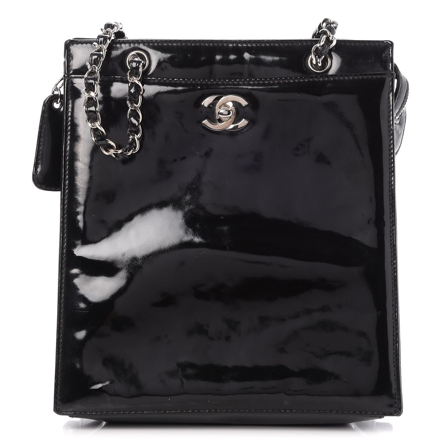 Chanel Patent CC Tote Black 1 of 9