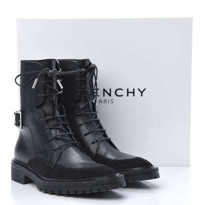 Givenchy Calfskin Suede Aviator Ankle Boots 37 Black 9 of 9
