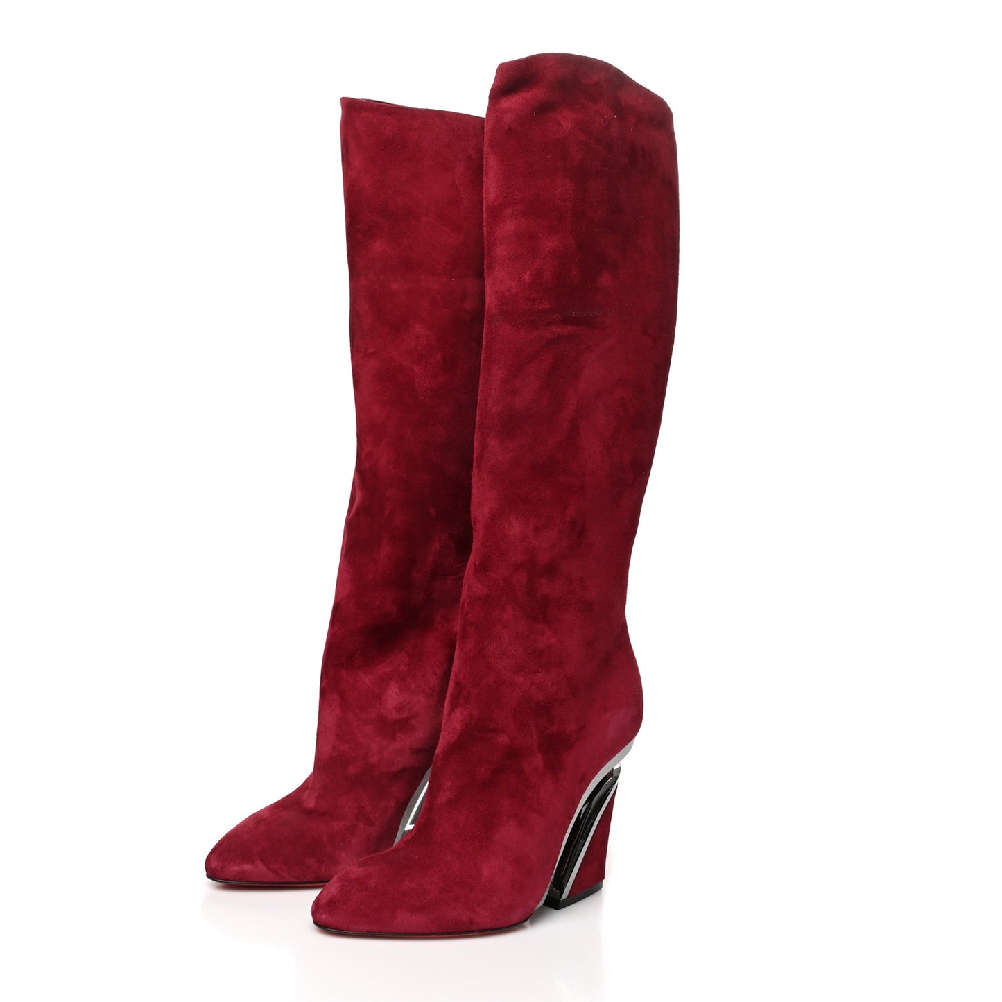 Veau Velours Levitibotta 100 Boots 38.5 Opera Gun Metal