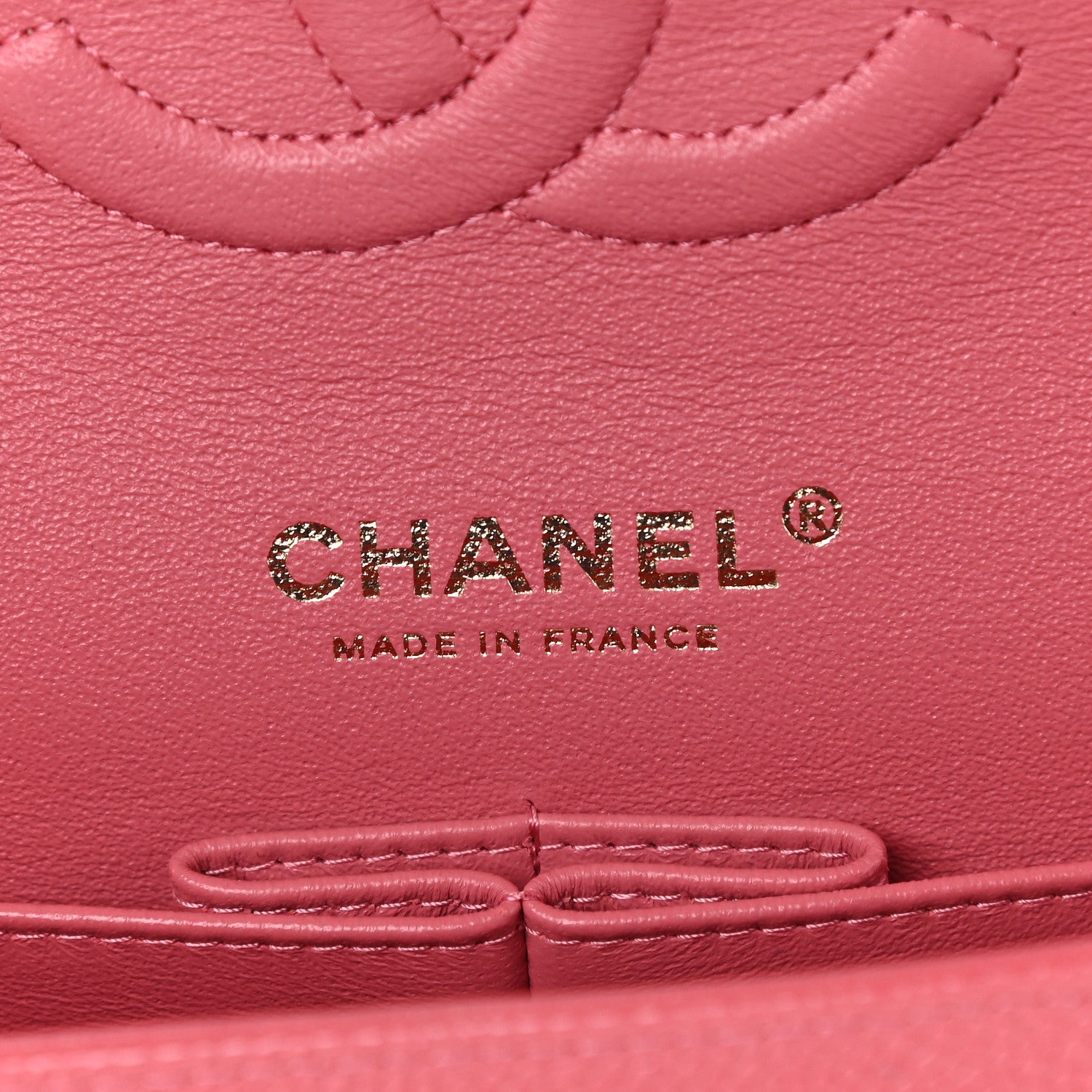 Chanel Metallic Caviar Quilted Medium Double Flap Pink 5 of 8