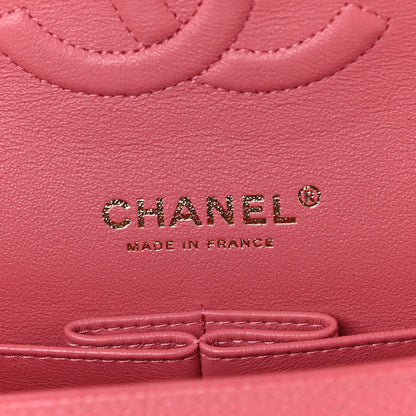 Chanel Metallic Caviar Quilted Medium Double Flap Pink 5 of 8