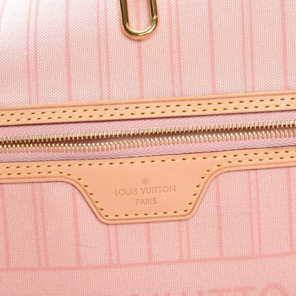 Louis Vuitton Damier Azur Neo Neverfull MM Rose Ballerine 6 of 8