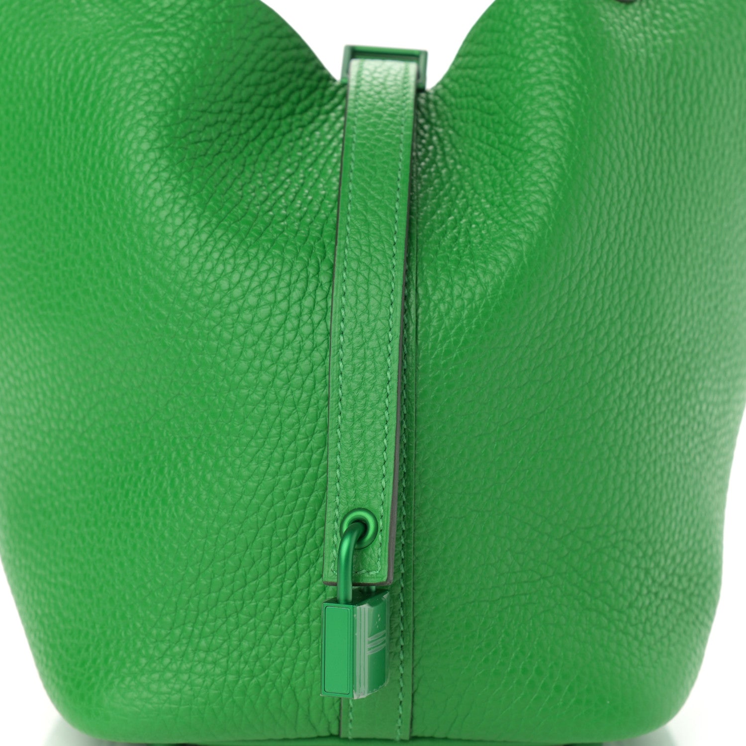 Hermes Taurillon Clemence Monochrome Picotin Lock 18 PM Bambou 8 of 11