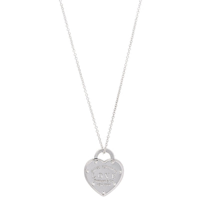 Tiffany Sterling Silver Return To Tiffany Love Pendant Necklace 1 of 6