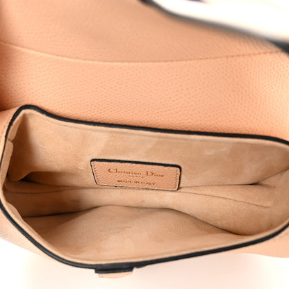 Christian Dior Grained Calfskin Mini Saddle Bag Beige 5 of 9