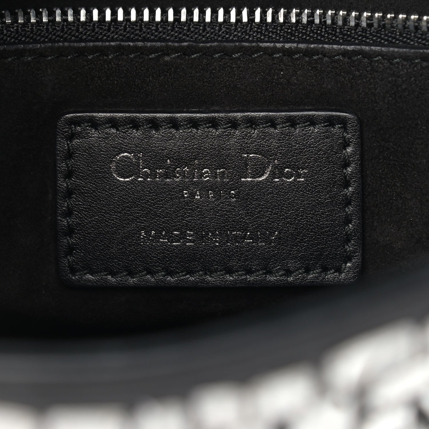 Christian Dior Smooth Calfskin Embroidered Mini Mosaic of Mirrors Lady Dior Black 6 of 11