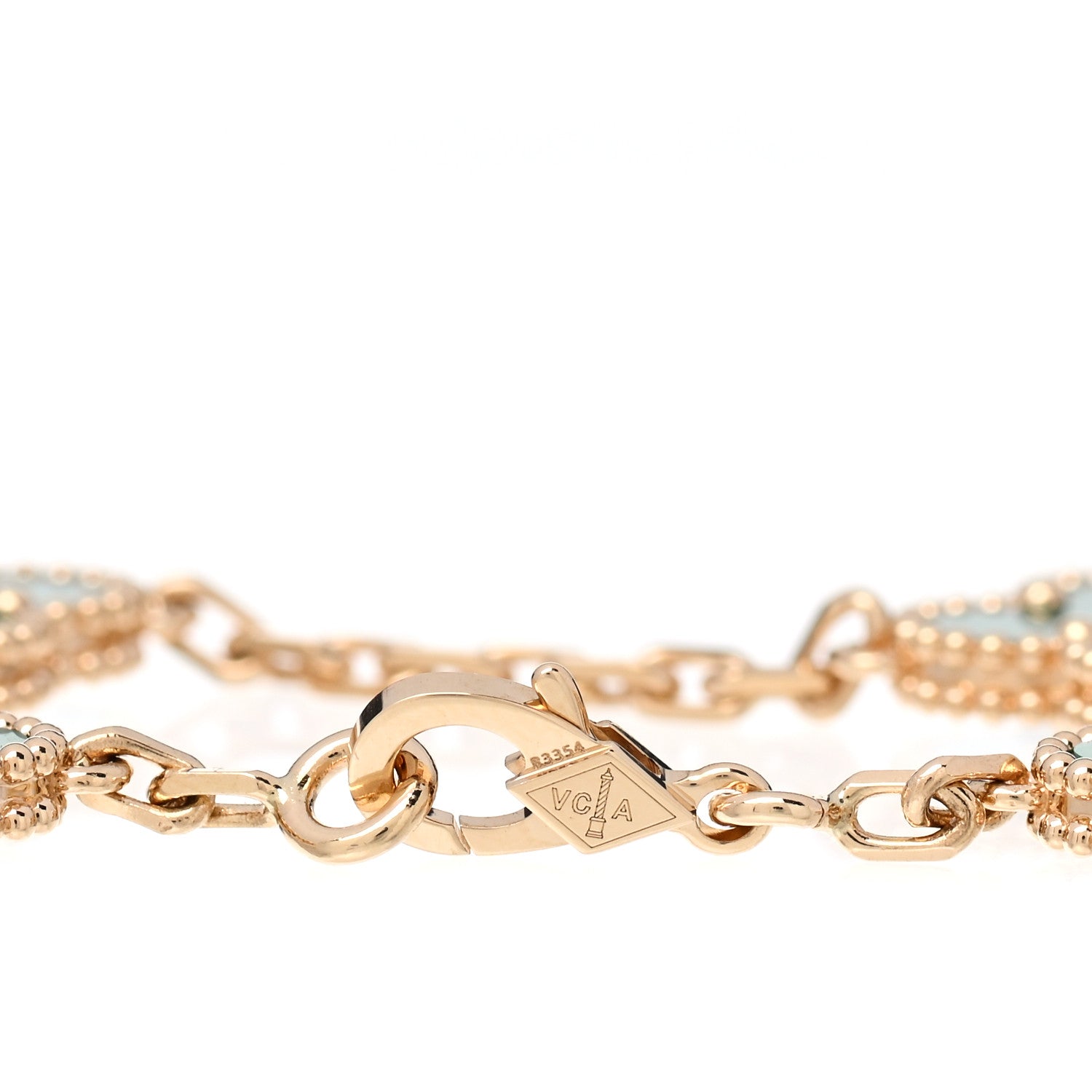 Van Cleef & Arpels 18K Yellow Gold Malachite 5 Motifs Vintage Alhambra Bracelet 5 of 6
