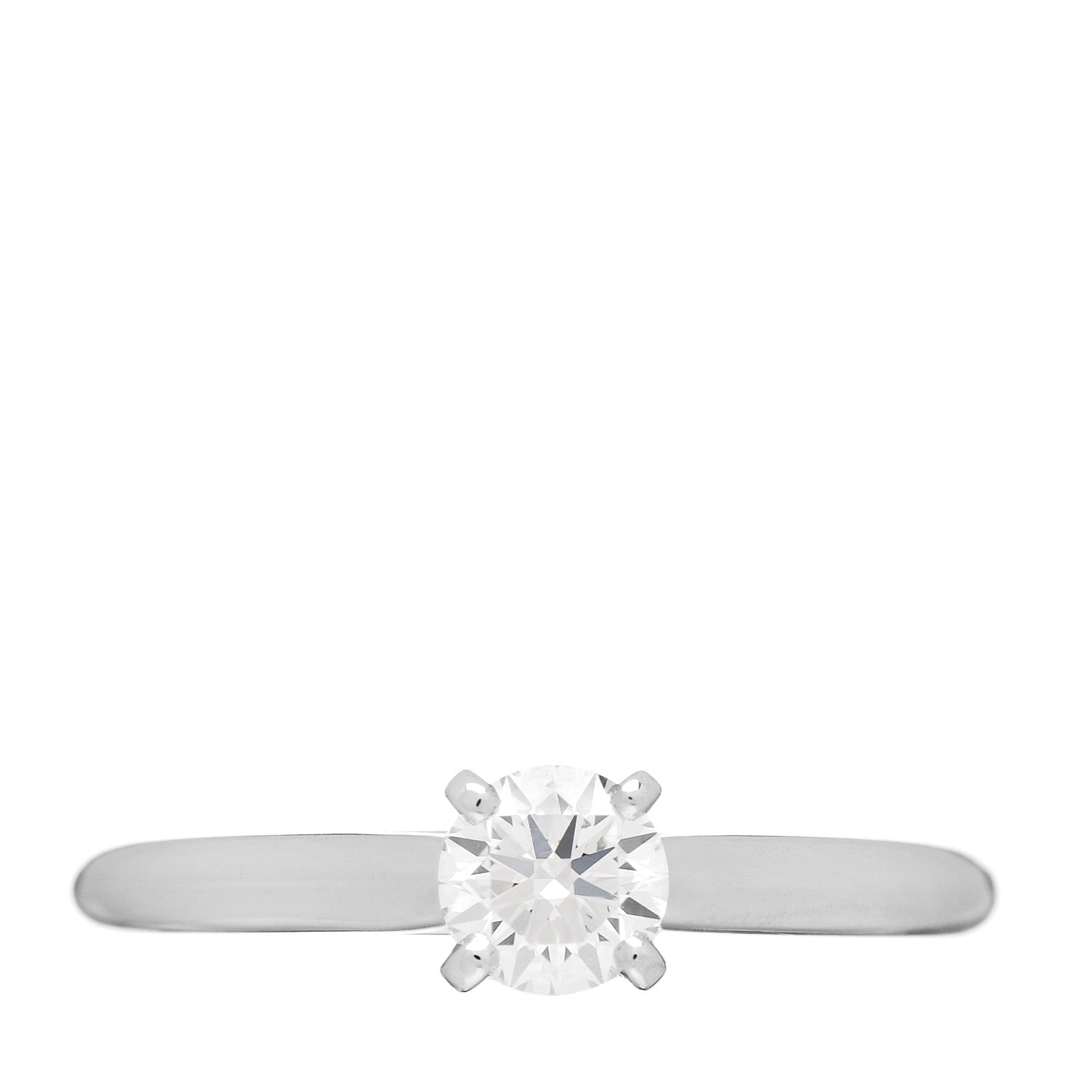 Cartier Platinum Diamond .40ct 1895 Solitaire Engagement Ring 52 6 1 of 7