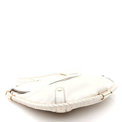 Gucci Calfskin Medium Britt Tassel Shoulder Bag Ivory 3 of 8