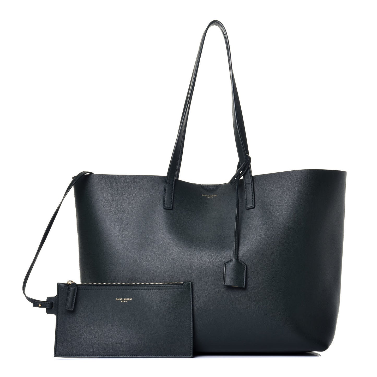 Calfskin Large Shopping Tote Dark Green