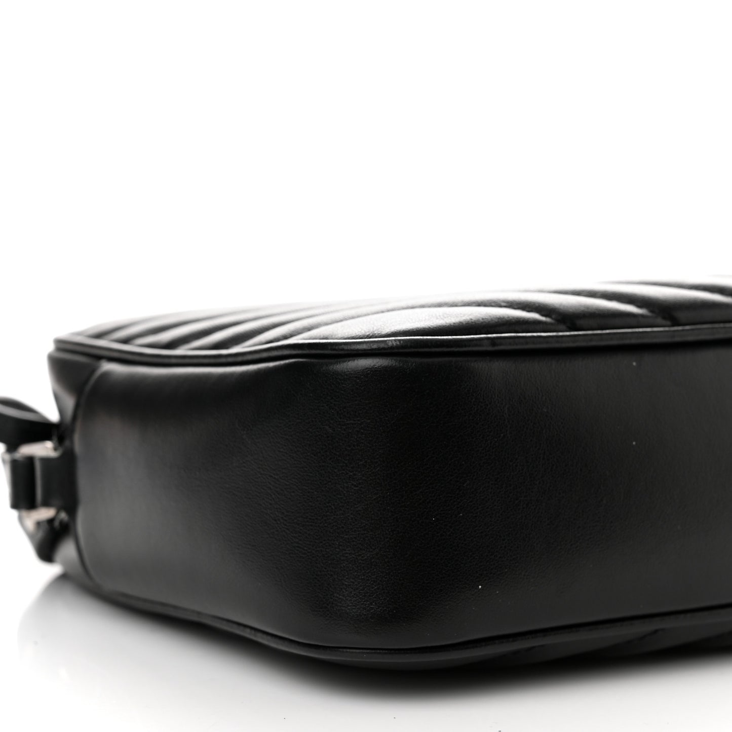 Calfskin Matelasse Monogram Lou Camera Bag Black
