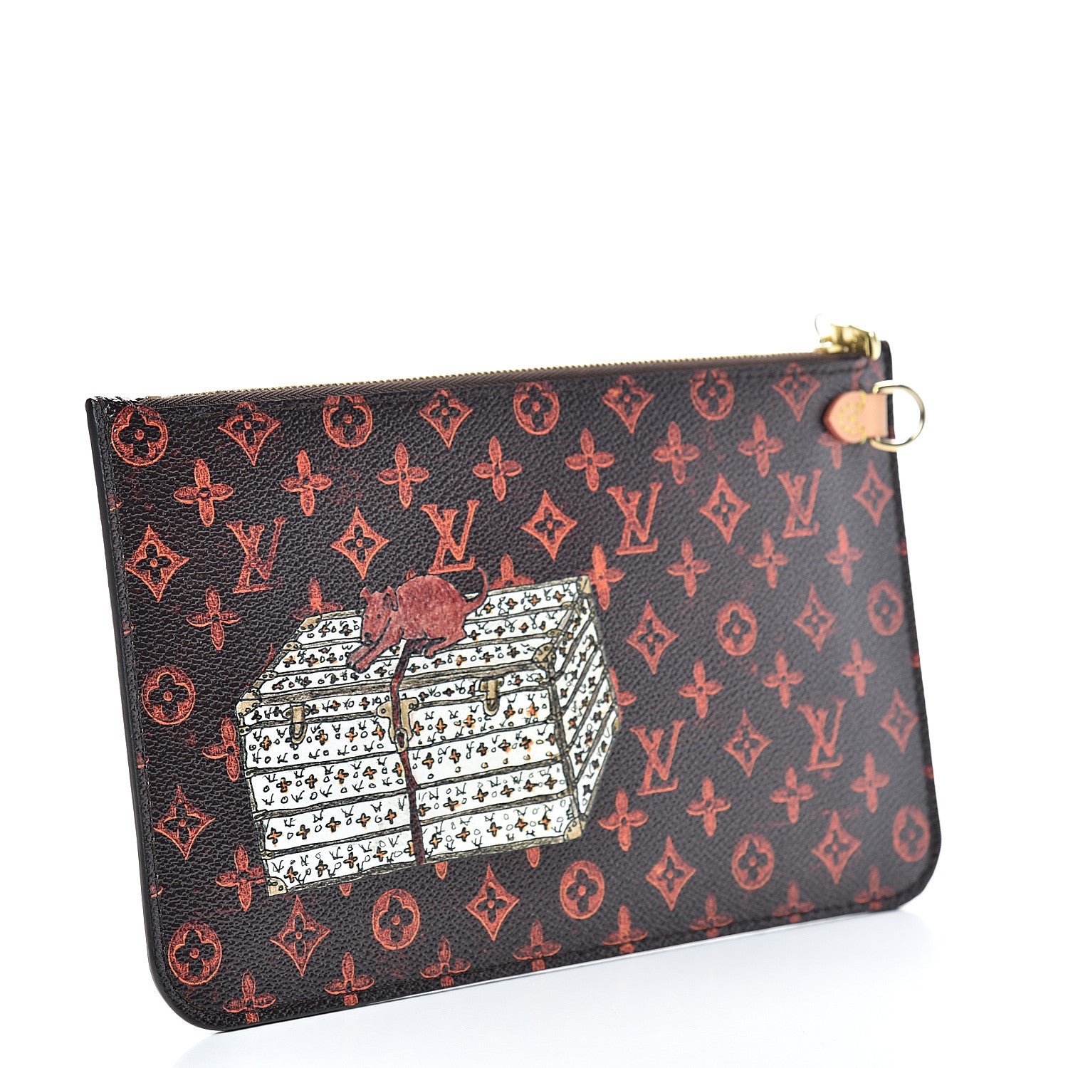 Louis Vuitton Catogram Neverfull MM GM Pochette Marron 2 of 6