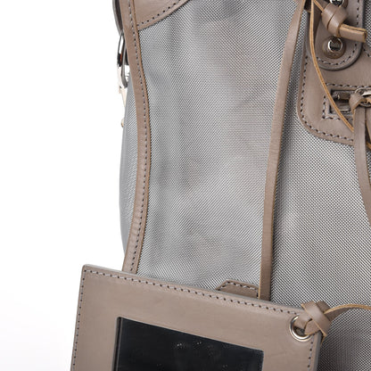 Balenciaga Technical Mesh Vegetable Calfskin Classic Silver Hardware City Gris Ardoise Gris Pyrite 8 of 16