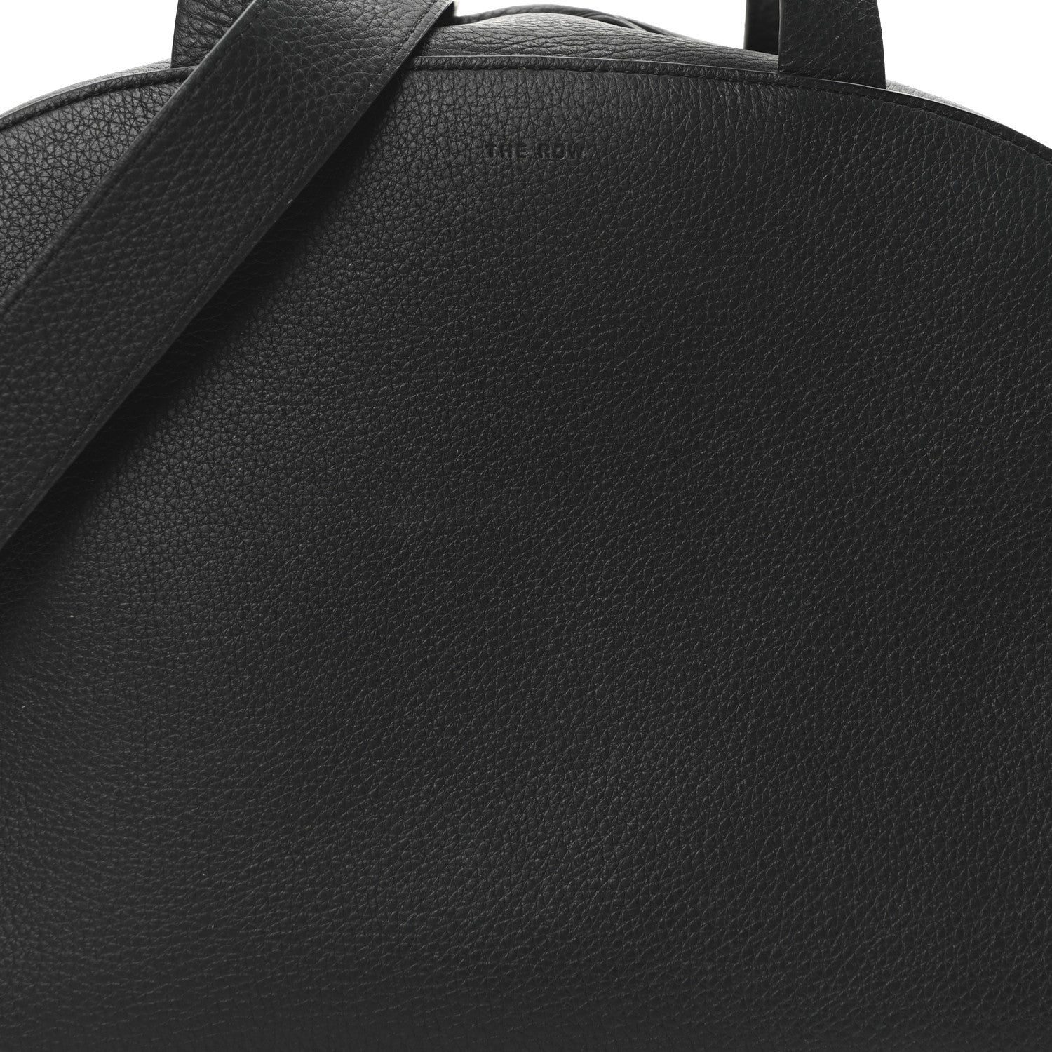 The Row Grained Calfskin Bowling Bag Two Black 7 of 9