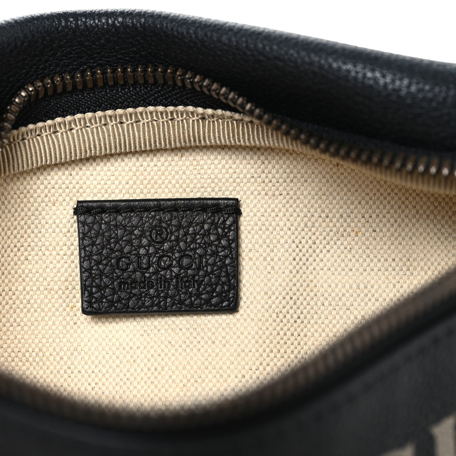 Gucci Grained Calfskin Small Logo Belt Bag Black 6 of 10