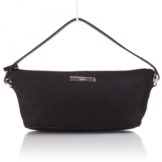 Gucci Monogram GG Boat Bag Black 1 of 9