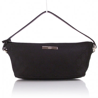 Gucci Monogram GG Boat Bag Black 1 of 9