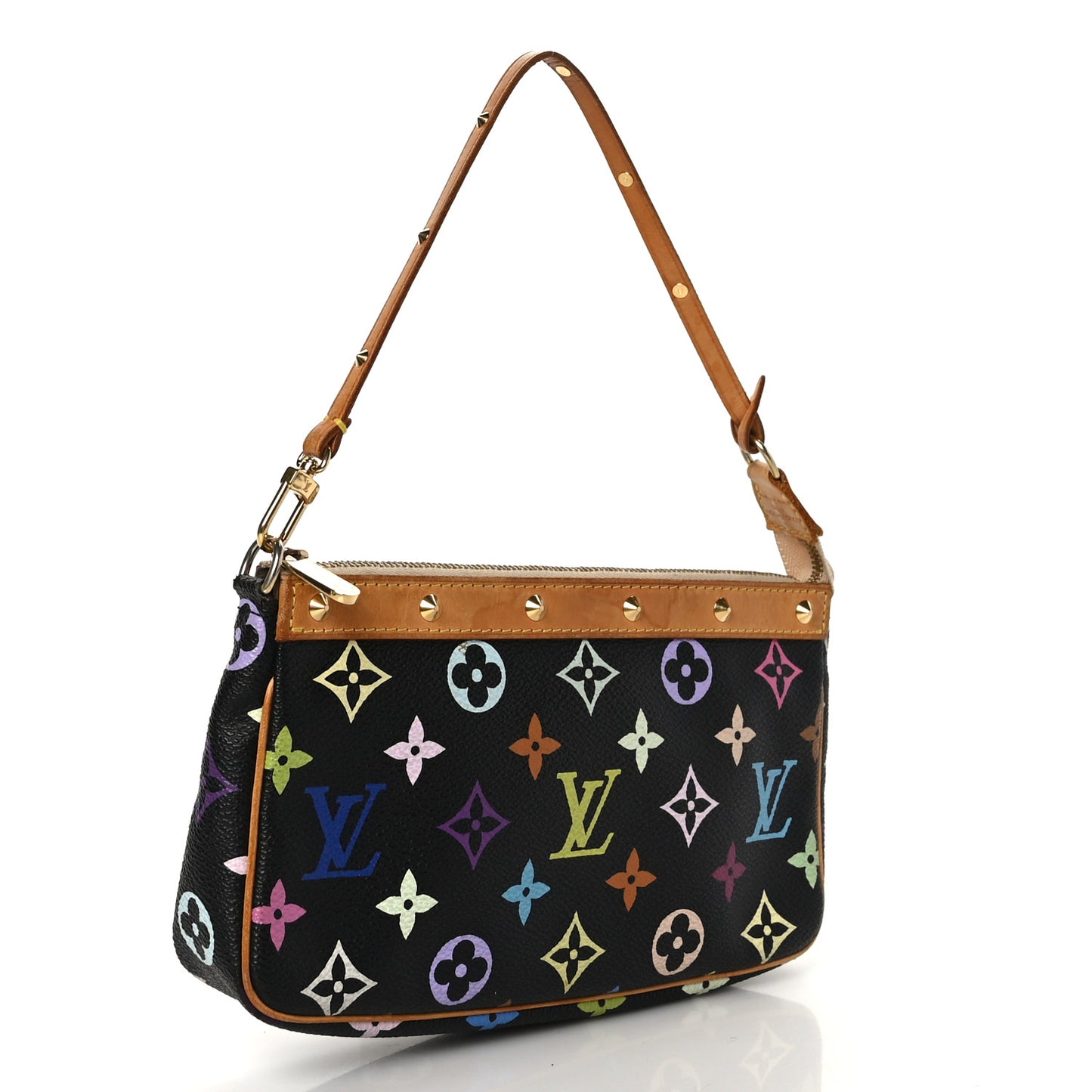 Monogram Multicolor Pochette Accessories Black