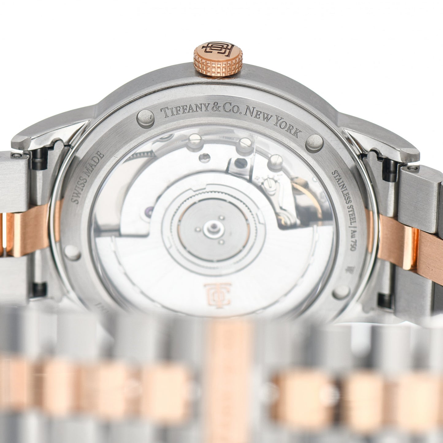 Stainless Steel 18K Rose Gold 40mm CT60 3-Hand Automatic Watch