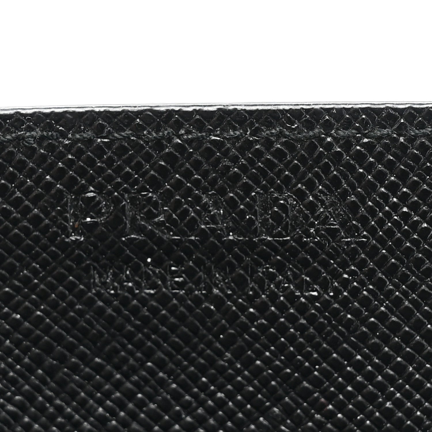 Prada Saffiano Card Holder Black Green 6 of 9