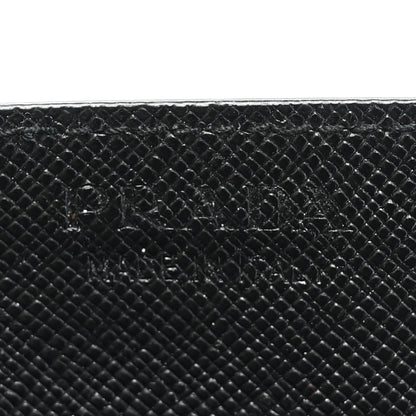 Prada Saffiano Card Holder Black Green 6 of 9