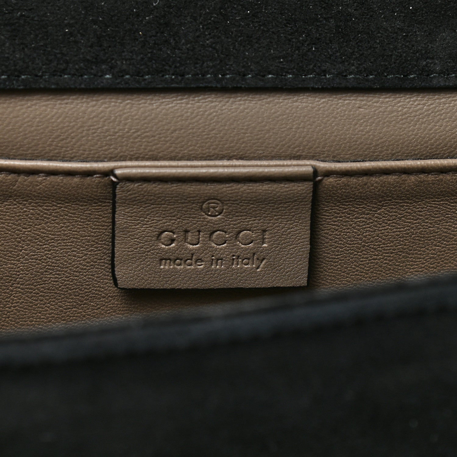 Gucci Velvet Crystal Interlocking Clutch Black 6 of 11