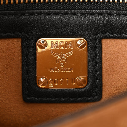 MCM Visetos Mini Patricia Crossbody Bag Cognac Black 6 of 10